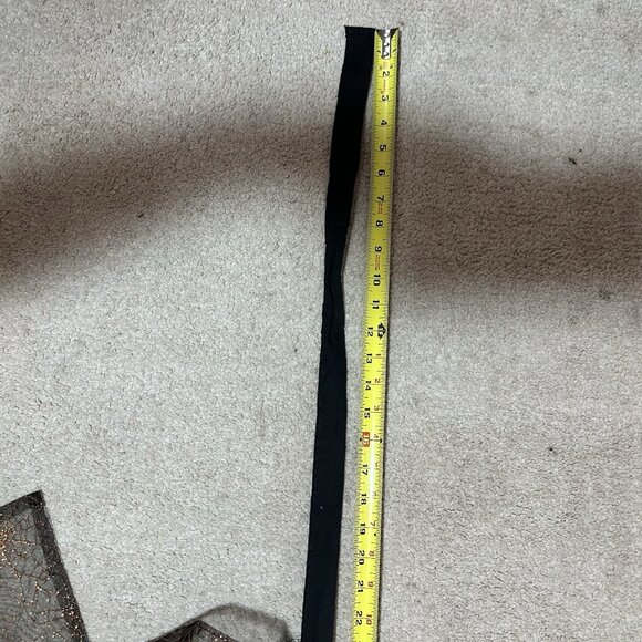 Halloween Witch Apron Women’s One Size Black And Orange Tie On Costume Flaw - Picture 9 of 13